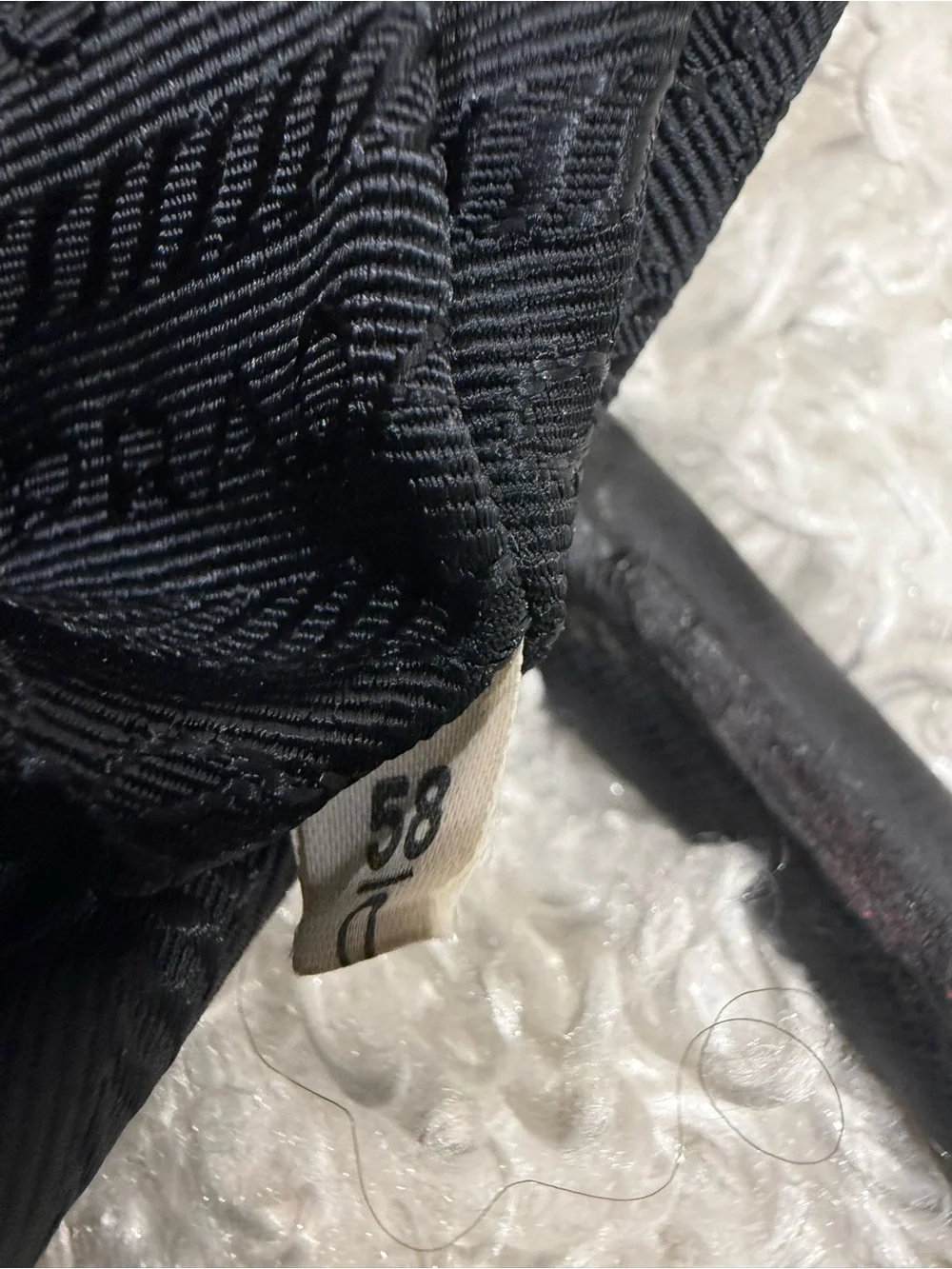 PRADA - Black Nylon Leather Business Bag